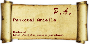 Pankotai Aniella névjegykártya